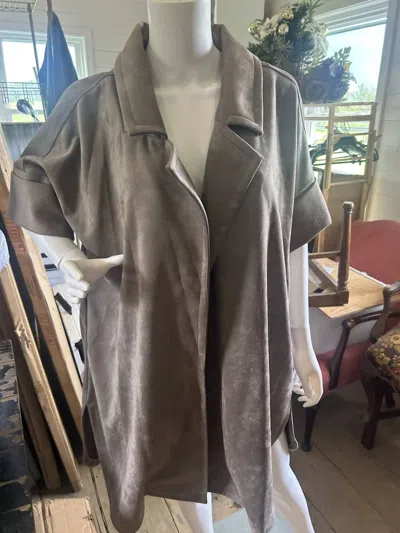 Thml Women's Suede Jacket In Grey In Gray