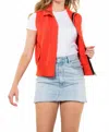 Thml Zip-up Sweater Vest In Orange In Orange