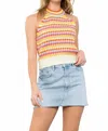 Thml Zo Crochet Halter Top In Spring Bright Multi In Multi