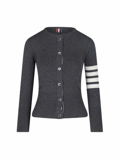 Thom Browne 100% Cashmere Sweater For Women In Gray