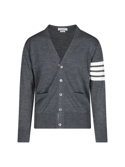 Thom Browne 100% Virgin Wool Sweatshirt Sweater For Men In Gray