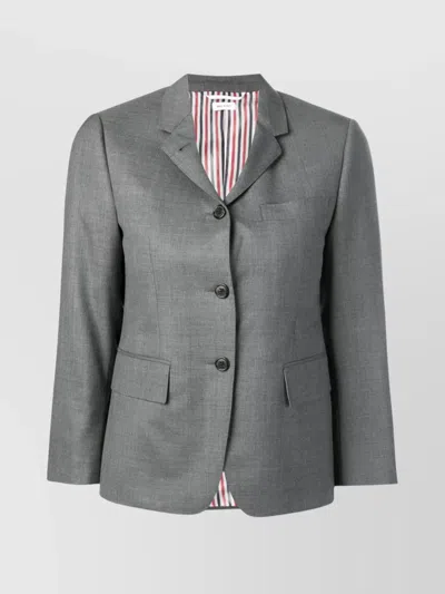 Thom Browne 120s Narrow Shoulder Jacket In Gray