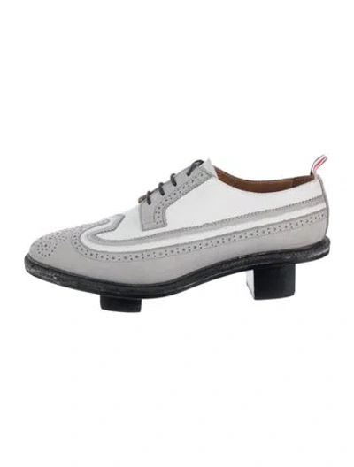 Pre-owned Thom Browne 2016 'geisha' Oxfords In Grey