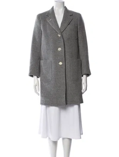 Pre-owned Thom Browne 2018 Wool Coat In Gray