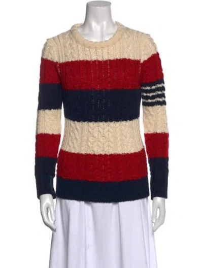 Pre-owned Thom Browne 2019 Wool Sweater In Red