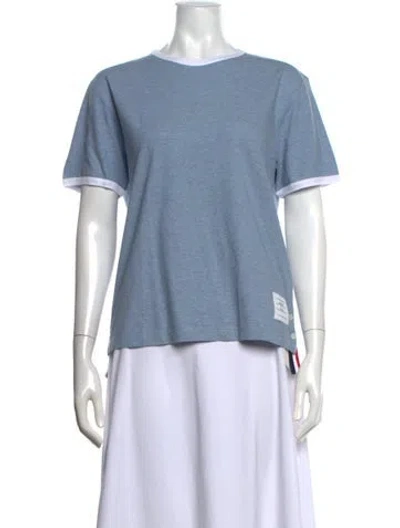 Pre-owned Thom Browne 2023 Crew Neck T-shirt In Blue