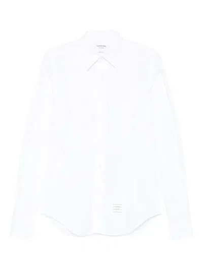 Thom Browne 3-stripes Logo Shirt In White