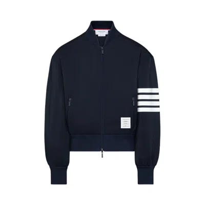 Pre-owned Thom Browne 3m Printed 4 Bar Bomber 'navy' | Blue | Men's Size 4