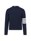 Thom Browne 4-bar Stripe Sweater In Blue