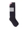 Thom Browne Athletic Mid-calf 4-bar Socks In Black