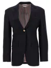Thom Browne Blue Single-breasted Wool Blazer