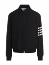 Thom Browne Jackets Blue And Green In Black