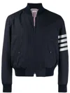 Thom Browne 4-bar Stripe Bomber Jacket In Blue
