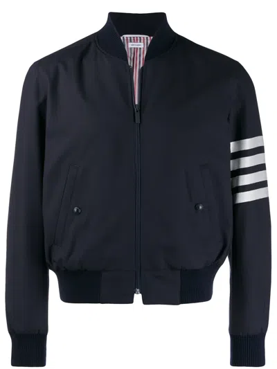 THOM BROWNE 4-BAR BOMBER JACKET