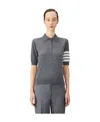 Thom Browne Freshly Cut Wool Knitted Polo Shirt