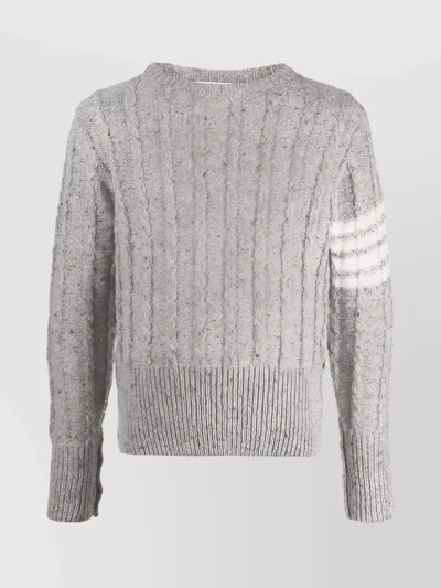 Thom Browne Sweater In Light Grey