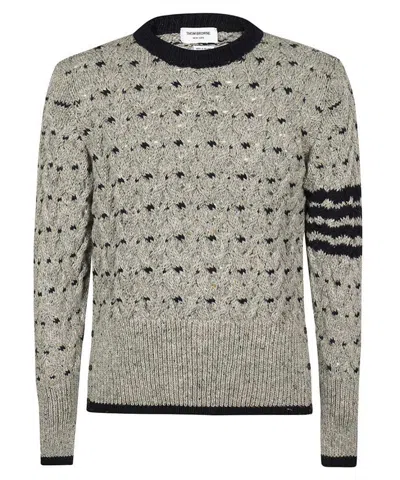 THOM BROWNE THOM BROWNE CREWNECK CABLE-KNIT JUMPER