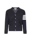 Thom Browne Merino Wool 4-bar Cardigan