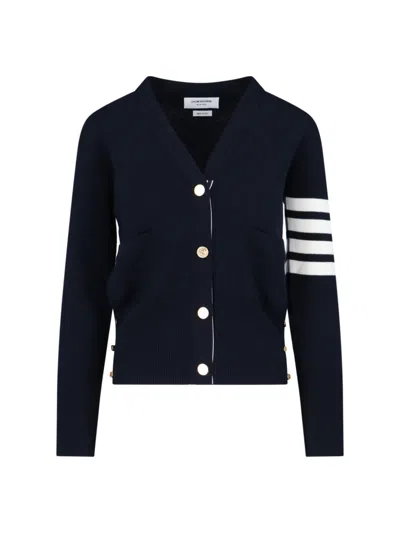 Thom Browne 4-bar Cardigan In Blue