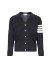 Thom Browne Merino Wool 4-bar Cardigan