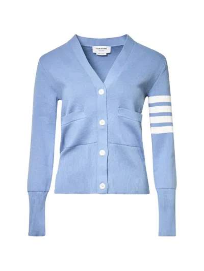 Thom Browne 4-bar Cardigan In Blue