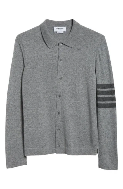 THOM BROWNE THOM BROWNE 4-BAR CASHMERE POLO CARDIGAN