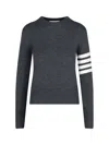 Thom Browne - "4-bar" Jumper In Gray