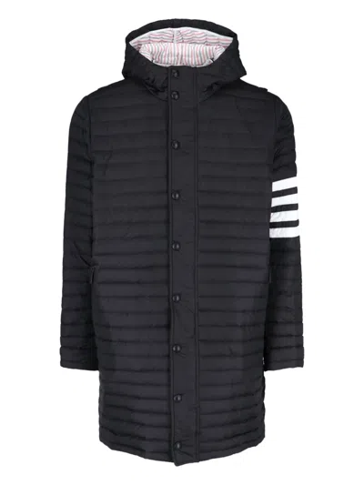 Thom Browne 4-bar Coat In Black  