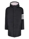 Thom Browne Relaxed Fit Hooded Jacket In Black