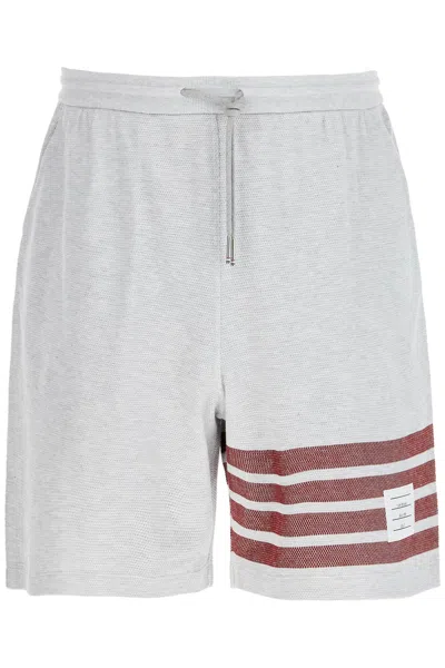 THOM BROWNE 4-BAR COTTON BERMUDA SHORTS