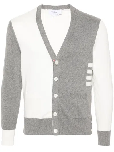 Thom Browne 4-bar Colourblock Cardigan In Multi