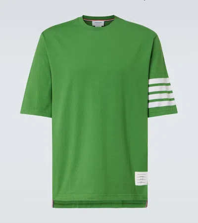 THOM BROWNE 4-BAR COTTON JERSEY T-SHIRT
