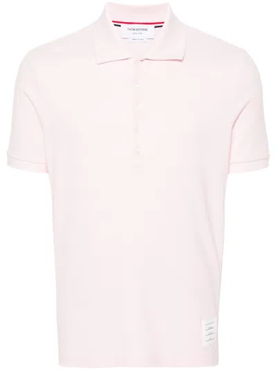 Thom Browne 4-bar Cotton Polo Shirt In Multicolor