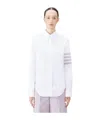 Thom Browne 4-bar Long-sleeved Shirt In White