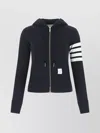 THOM BROWNE 4-BAR COTTON STRIPED HOODIE