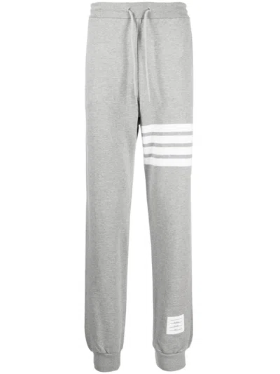 Thom Browne 4 Bar Cotton Sweatpants In Gray