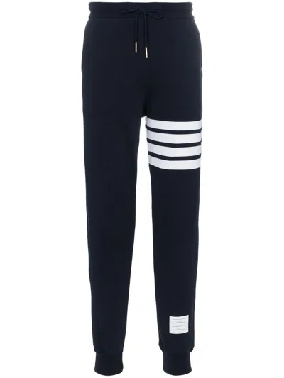 Thom Browne 4-bar Cotton Sweatpants In Blue