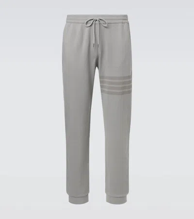 THOM BROWNE 4-BAR COTTON SWEATPANTS