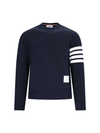 Thom Browne 4-bar" Crew Neck Sweatshirt Blue