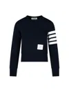 Thom Browne 4-bar Stripe Crewneck Sweatshirt