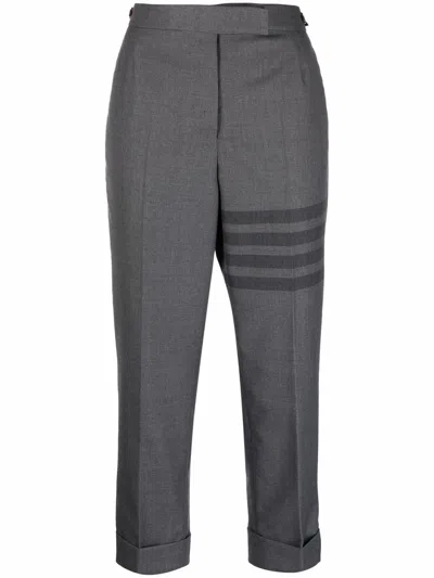 THOM BROWNE 4-BAR CROPPED TROUSERS