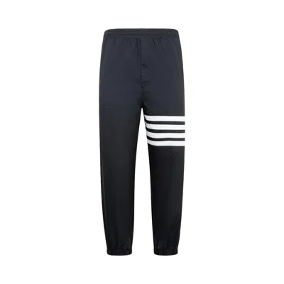 Pre-owned Thom Browne 4 Bar Drawcord Waist Track Pant In Shiny Ripstop 'navy' | Blue | Men's Size 3