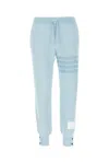 Thom Browne Paste Light Blue Cotton Joggers In Light Blue