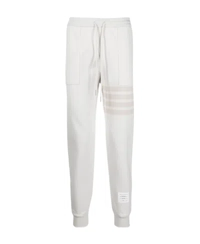 Thom Browne 4-bar Drawstring Track Pants In White