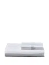 Thom Browne 4-bar Duvet Set (260cm X 240cm) In White
