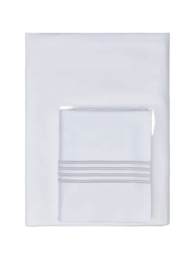 Thom Browne 4-bar Duvet Set In Neutral