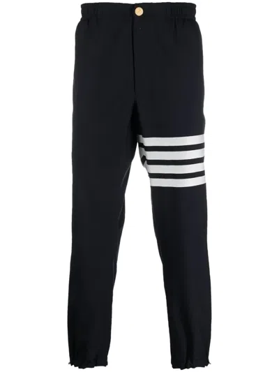 THOM BROWNE 4-BAR ELASTICATED ANKLE TROUSERS