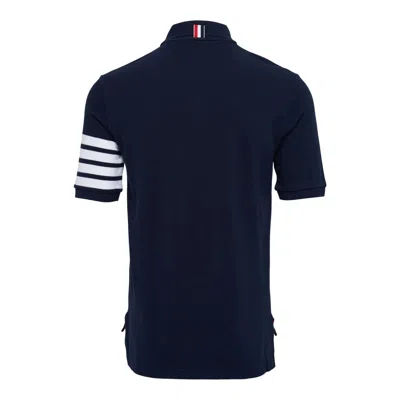 Thom Browne 4-bar Essential Polo Men In Black