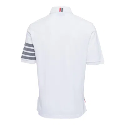 Thom Browne 4-bar Essential Polo Men In Neutral