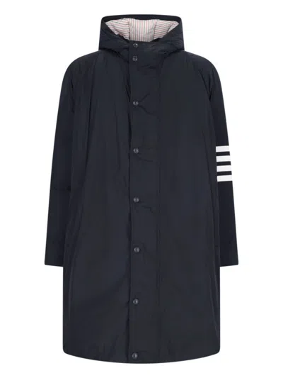 Thom Browne 4-bar Football" Parka - Navy In Blue